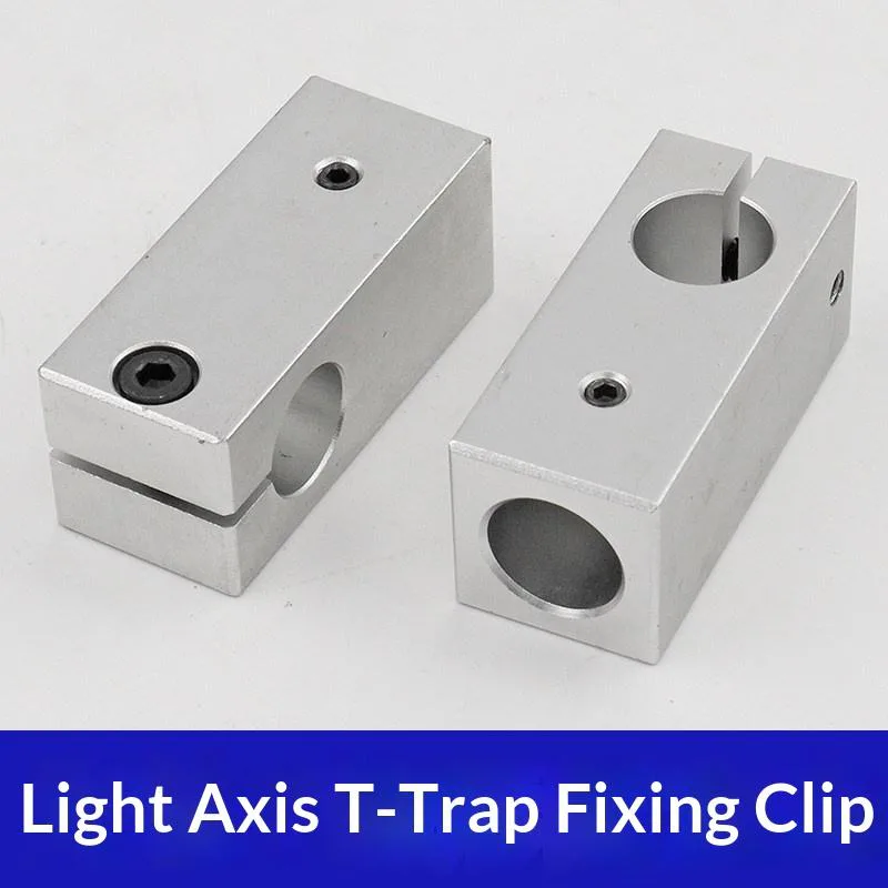 TEBAK Optical Axis Trapezoidal T-Shaped Clamp Connector Fixing Support Fixed Shaft Block Hole Sizes 8 10 12 15 16 20 view 3