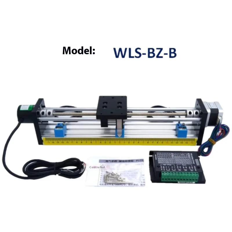TEBAK XYZ Three-Axis Micro-Lance Sliding Table Set PLC Learning Cross Two-Axis Gantry Stepping Motor Screw Linear Guide Bearing view 4
