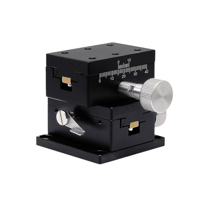 TEBAK Y-axis Manual Displacement Platform Fine-tuning Dovetail groove Rack Pinion Sliding Table Aluminum LWY2542/4040/4060/4090 view 2
