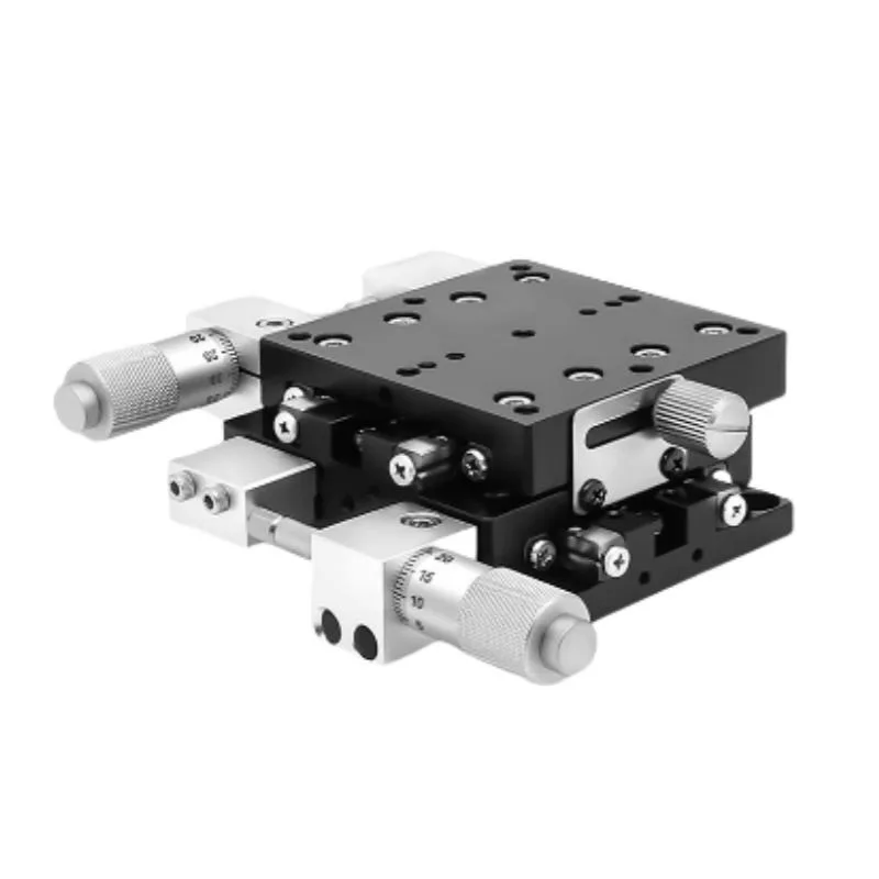 TEBAK XY Axis Displacement Stage Manual Two-axis Cross Slide Optical Fine-tuning Precision Worktable LY40/60/80/125
