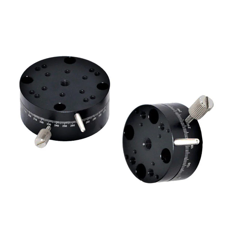 TEBAK Rotating Slide Table Manual Adjustment 360 Degree REG ELF11 Precision Rotary Displacement Table Can Be Customized