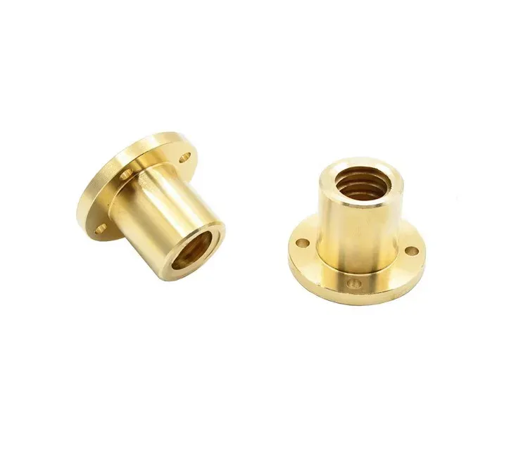 TEBAK 304 Stainless Steel 8mm Threaded Rods Tr8x8 Tr8*8 Tr8 Trapezoidal Lead Screw 500mm 600mm 800mm Length 4 Starts with Brass Nut view 4