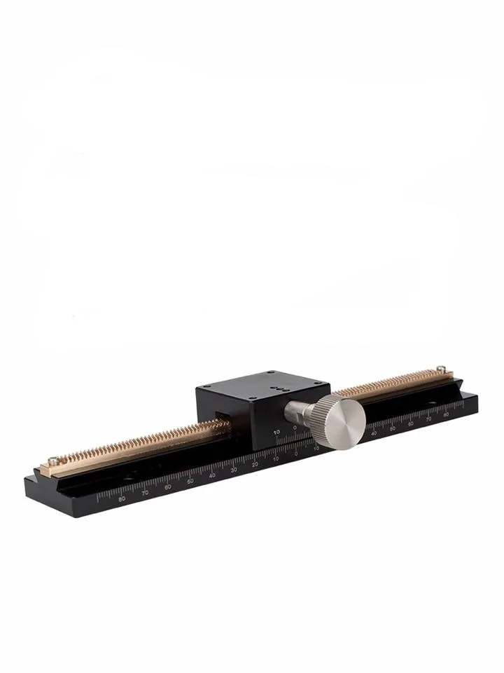 TEBAK X/Z Axis Dovetail Slide Table Manual Displacement Table Long Travel LWX60-L Rack & Pinion Precision Fine Adjustment CCD Racks view 2