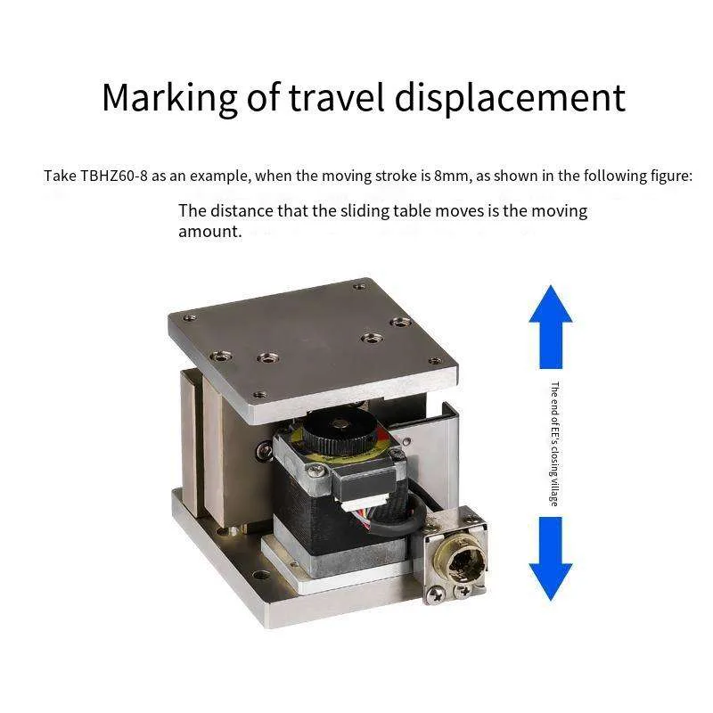 TEBAK ZMBSH4006/6008 Stainless Steel Optical Electric Sliding Table Horizontal Lifting Displacement Ball Linear Z-axis view 4