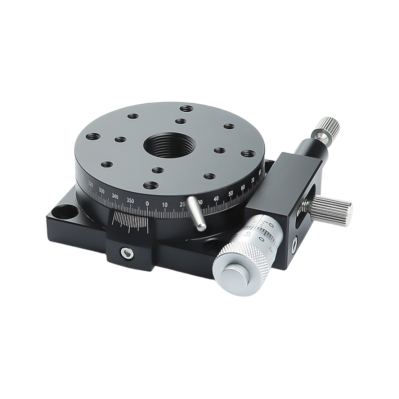 TEBAK RS 60 90 100 125L Precision Manual Micro-Adjustment Rotary Sliding Table R-Axis Manual Rotary Platform Tool view 5