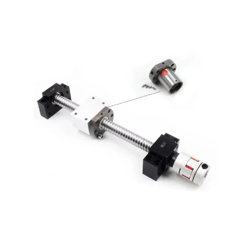 TEBAK C7 Grade SFU2005 CNC Steel Ball Screw Set Including Bearing Nut and Fixed Seat view 2