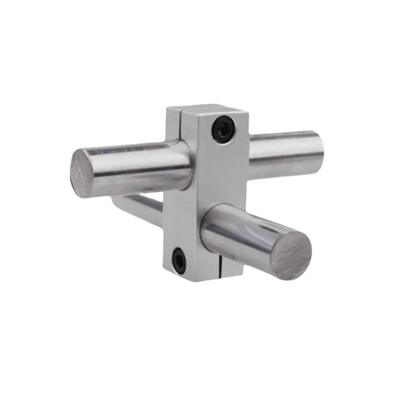 TEBAK Pillar Fixing Clamp Vertical Fixed Diameter Fastening Aluminum Alloy Optical Axis Cross Block Steel Pipe Fixing Bracket view 4