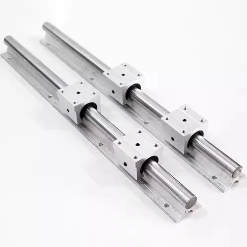 TEBAK SBR Linear Slide Rail Slide Block Precision Woodworking Saw Table Slide Set with Aluminum Bracket Optical Axis LMZ01slide Block view 3