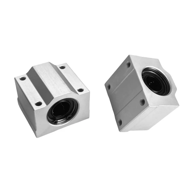 TEBAK Optical Axis Linear Box Type Motion Slider Bearing Chrome Steel Sliding Block Self-Lubricating SCS6-60 Series