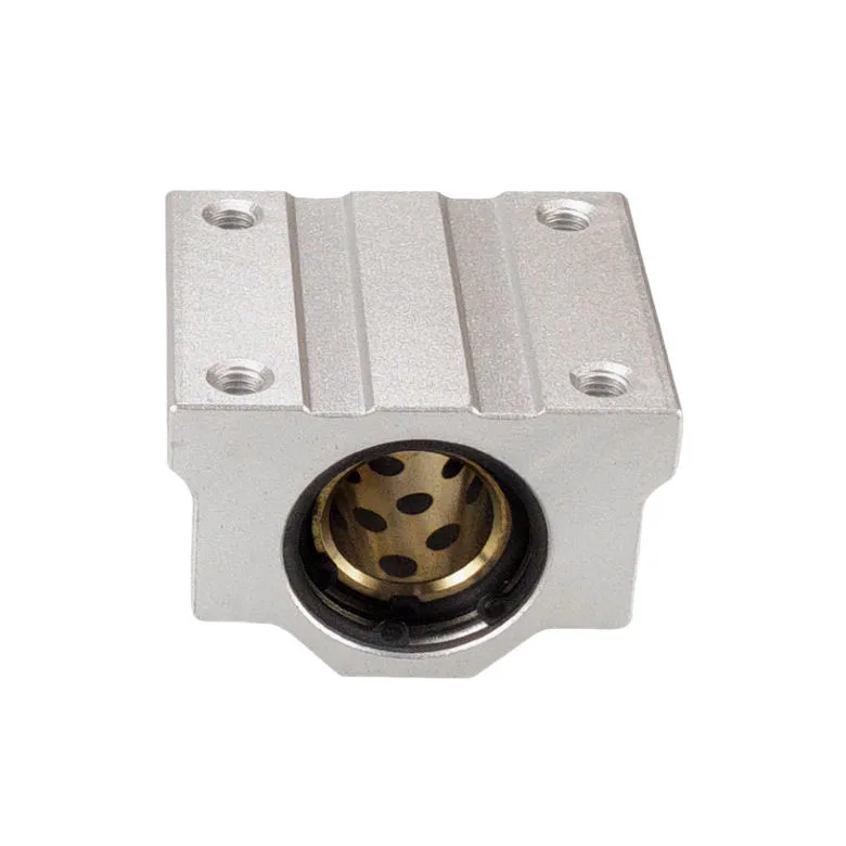 TEBAK SCS Box Type Linear Bearing Seat Liner Extended Graphite Aluminum Alloy Sleeve 10 12 16 20 25 30 40UU Motor Gear PLC view 5