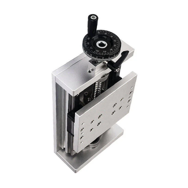 TEBAK X-axis Double Line Ball Screw Precision Fine Adjustment Slide Table Linear Guide Hand Cranked Heavy-duty Slide Table XKT150 view 2