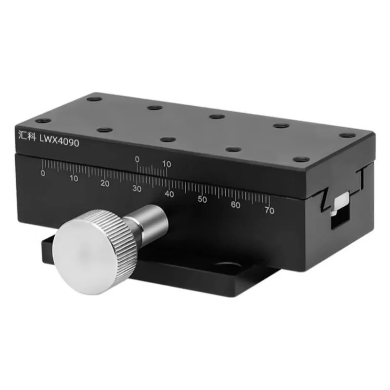TEBAK X-axis Manual Displacement Stage Precision Rack and Pinion Moving Dovetail Slide LWX2542/4040/4060/4090