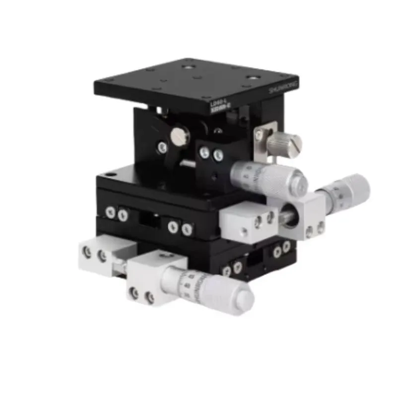 TEBAK XYZ Axis Displacement Platform Three-axis Manual Fine-tuning Lifting Table Optical Moving Slide LD60/40/125 view 4