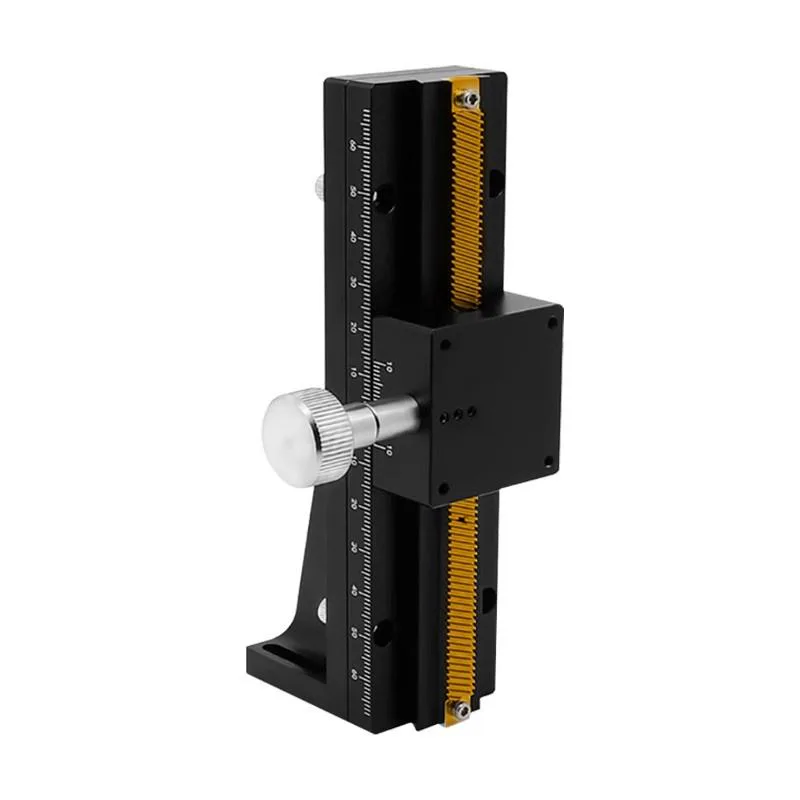 TEBAK Z-axis Manual Vertical Lifting Table LWZ25-L50 100 150 200 Dovetail Rack Sliding Table Machine Tools Accessories