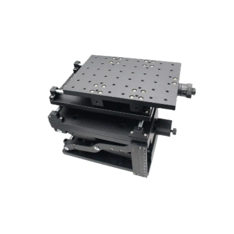 TEBAK Z-axis Scissor Type Manual Lift Table Large Stroke Large Load Lift Precision Fine Adjustment Displacement Table view 4