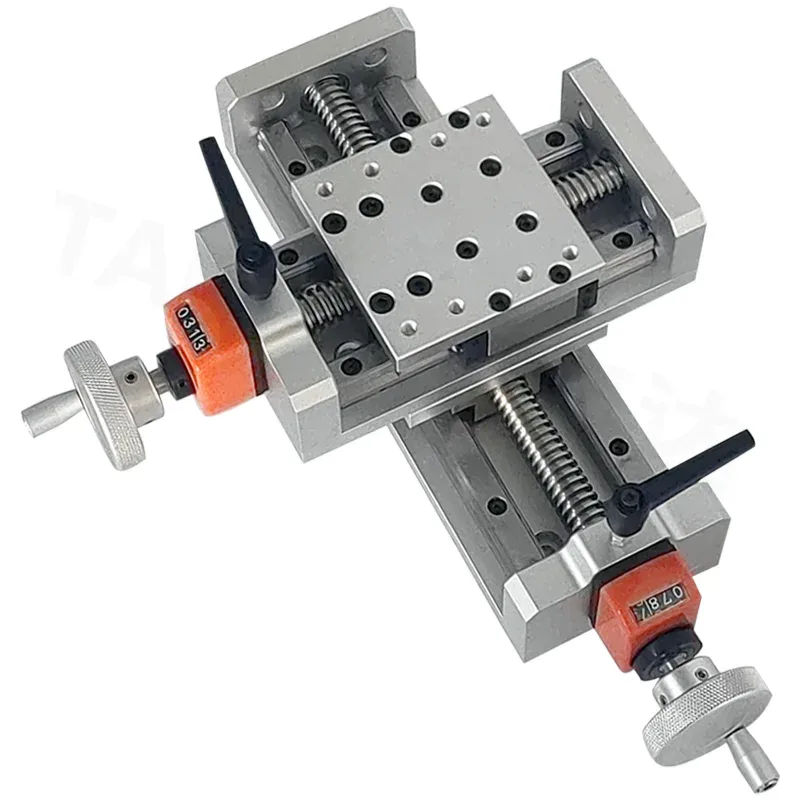 TEBAK T-type Screw Tr1804 Lifting Table Self-locking Hand-operated Miniature Precision Linear Guide Rail XY-axis Sliding Table view 4