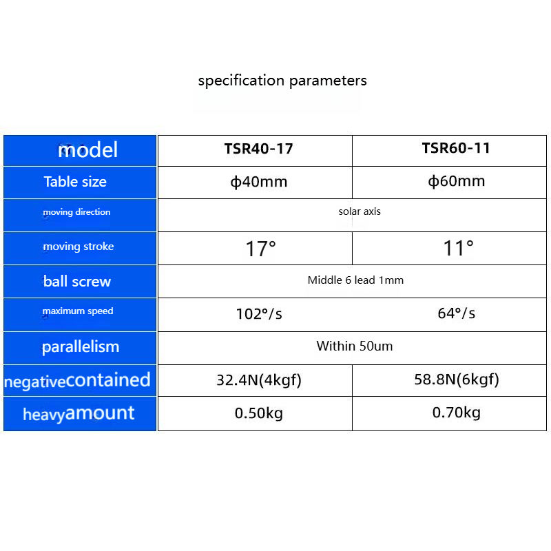 TEBAK R-Axis TSR40/60-17/11 Electric Rotary Table with Small Angle Ball Screw High Precision Fine Adjustment Slide Table view 5