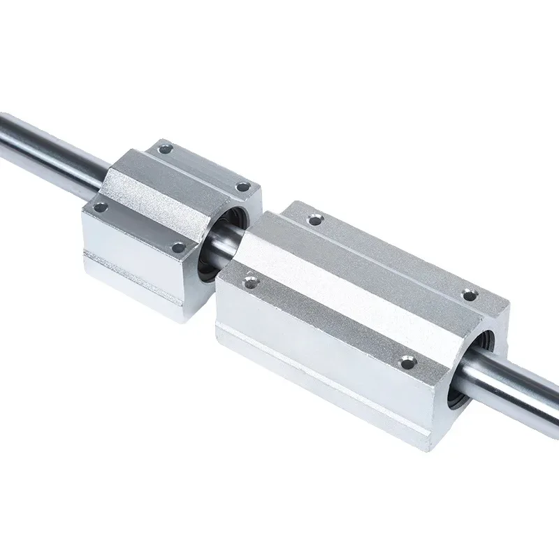 TEBAK 2pcs Linear Rail SBR20 Linear Guide 1000mm 20mm Linear Rails 4 Pcs SBR20UU Ball Bearing Block CNC Router view 2