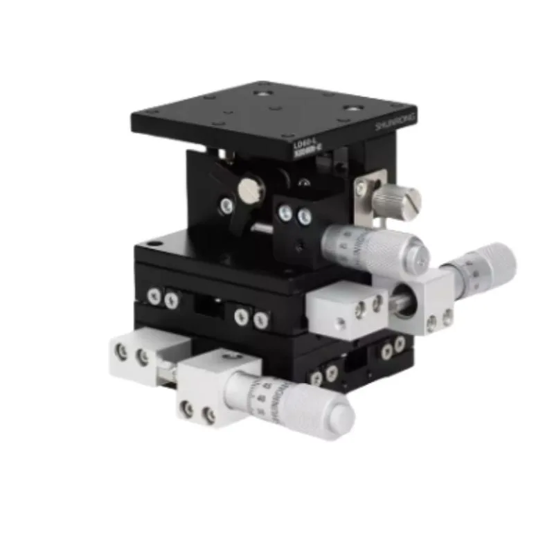 TEBAK XYZ Axis Slide Table Three-Dimensional Manual Displacement Fine-Tuning Lifting Platform Experimental Platform LD40/60/80/90/125" view 4