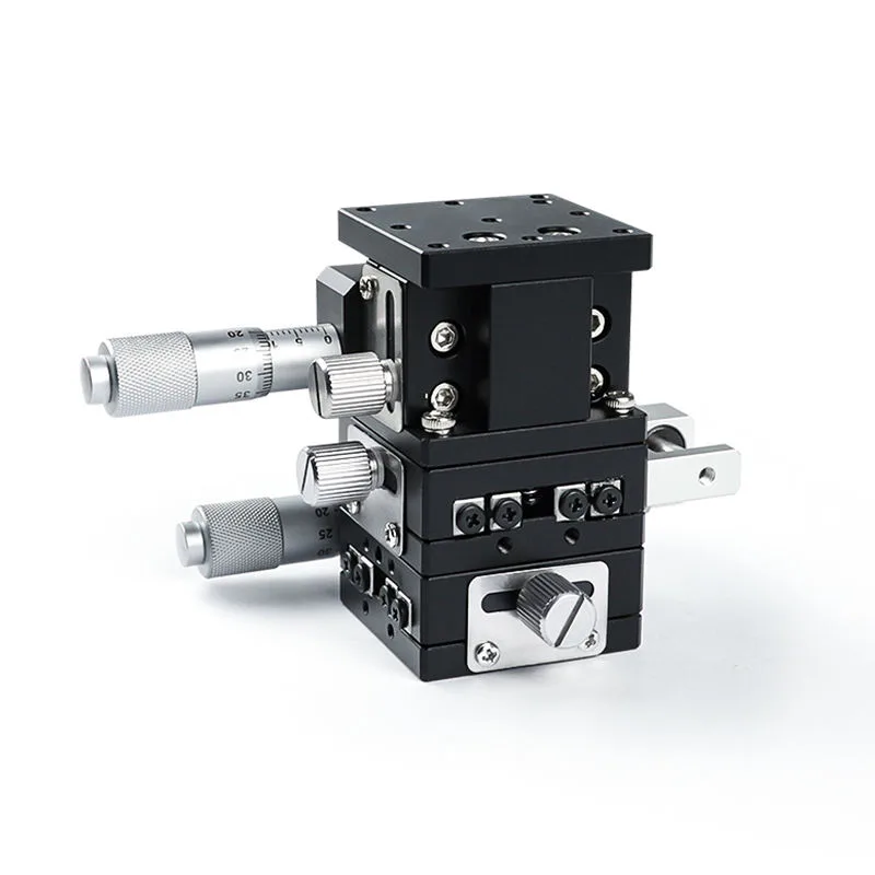 TEBAK XYZ-axis Slide Table Three-Axis Motion Manual Displacement Elevator Optical Movement Micro-Adjustment