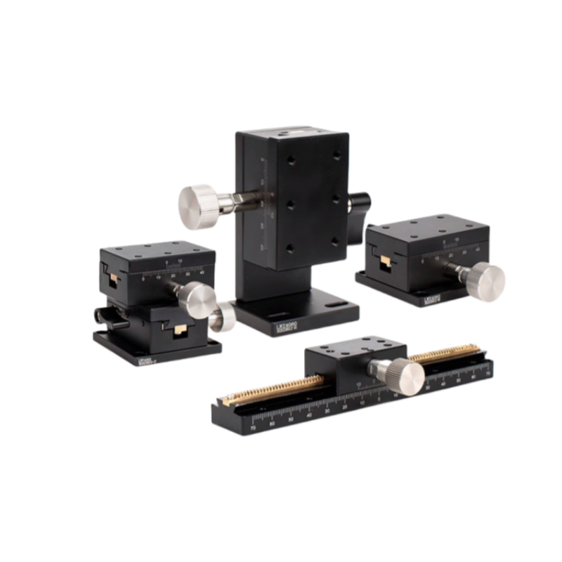 TEBAK X-axis Manual Displacement Stage Precision Rack and Pinion Moving Dovetail Slide LWX2542/4040/4060/4090