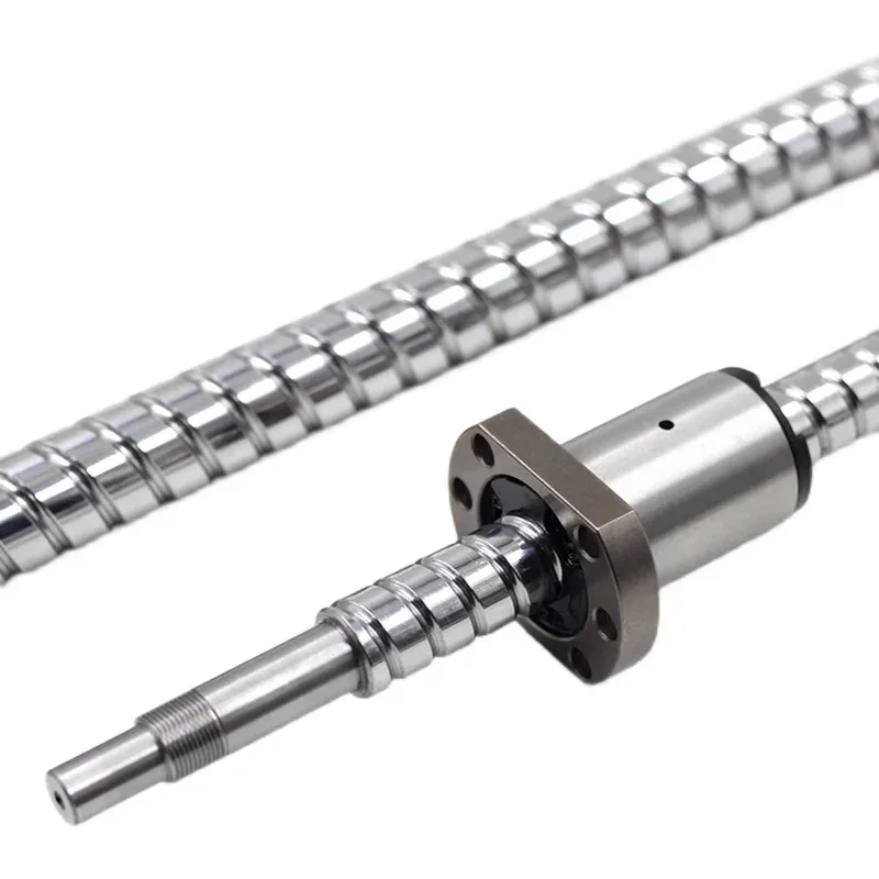 TEBAK Precision Ball Screw Set Nut Pair 1605 Module 2005 Sliding Table 1204 Support Seat BKBF Screw Carbon Steel view 5