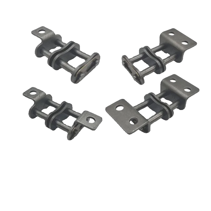 TEBAK Industrial Steel Double Pitch Bent Plate Conveyor Chain C2050 C2060 C2080 25mm Width Small Ball Single / Double Hole view 4