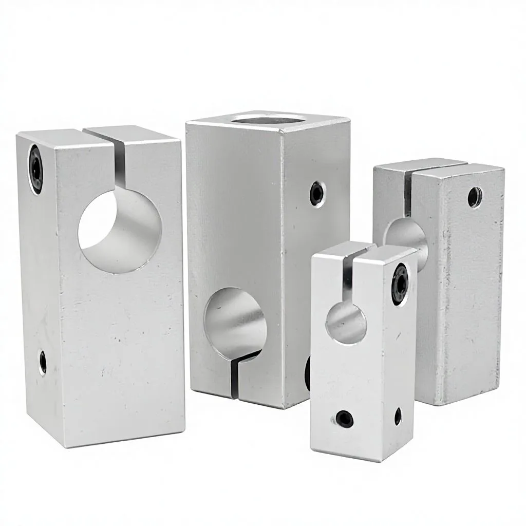 TEBAK Optical Axis Trapezoidal T-Shaped Clamp Connector Fixing Support Fixed Shaft Block Hole Sizes 8 10 12 15 16 20 view 2