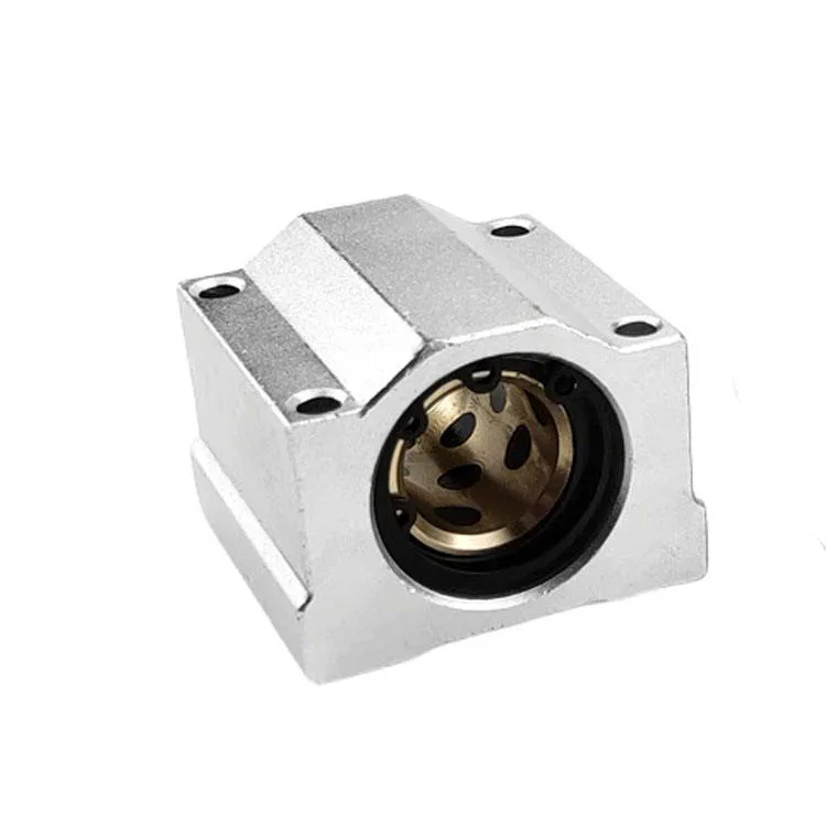 TEBAK SCS Box Type Linear Bearing Seat Liner Extended Graphite Aluminum Alloy Sleeve 10 12 16 20 25 30 40UU Motor Gear PLC