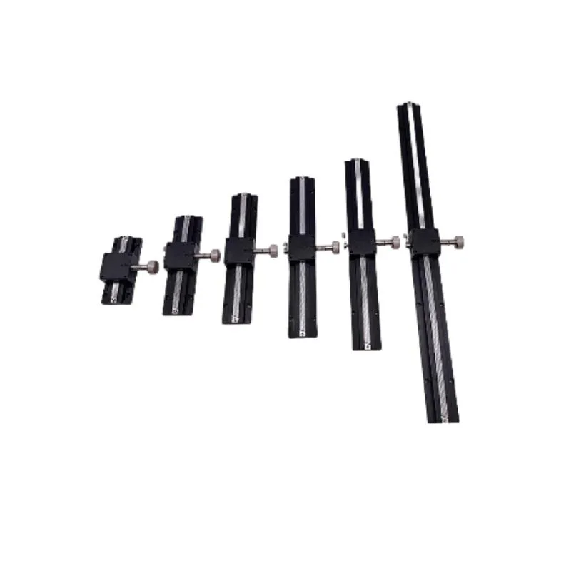 TEBAK X-axis Displacement Stage LWX40/25-100/50 Long Travel Dovetail Rack and Pinion Manual Fine-tuning Slides view 4