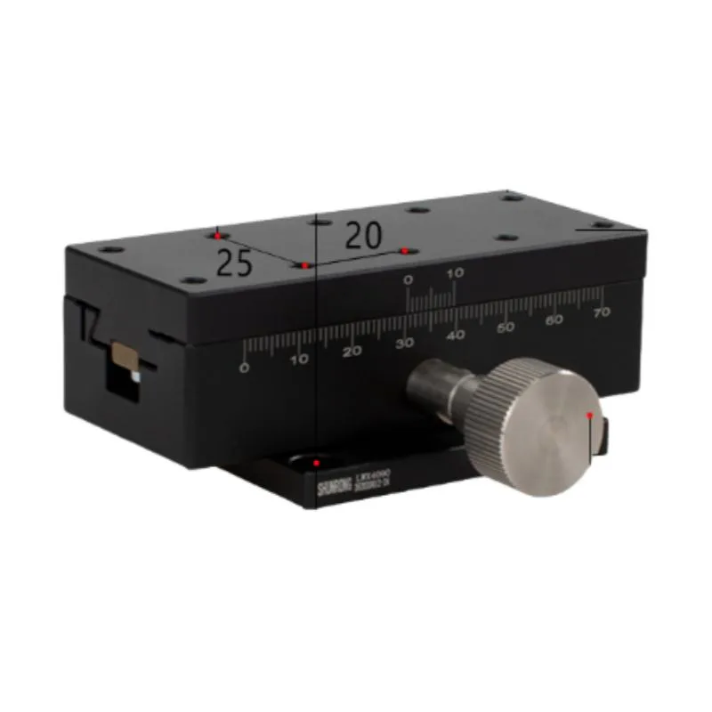 TEBAK X-axis Z-axis Displacement Stage Long Travel Rack and Pinion Manual Fine Adjustment Small Precision Dovetail Slide LWX25