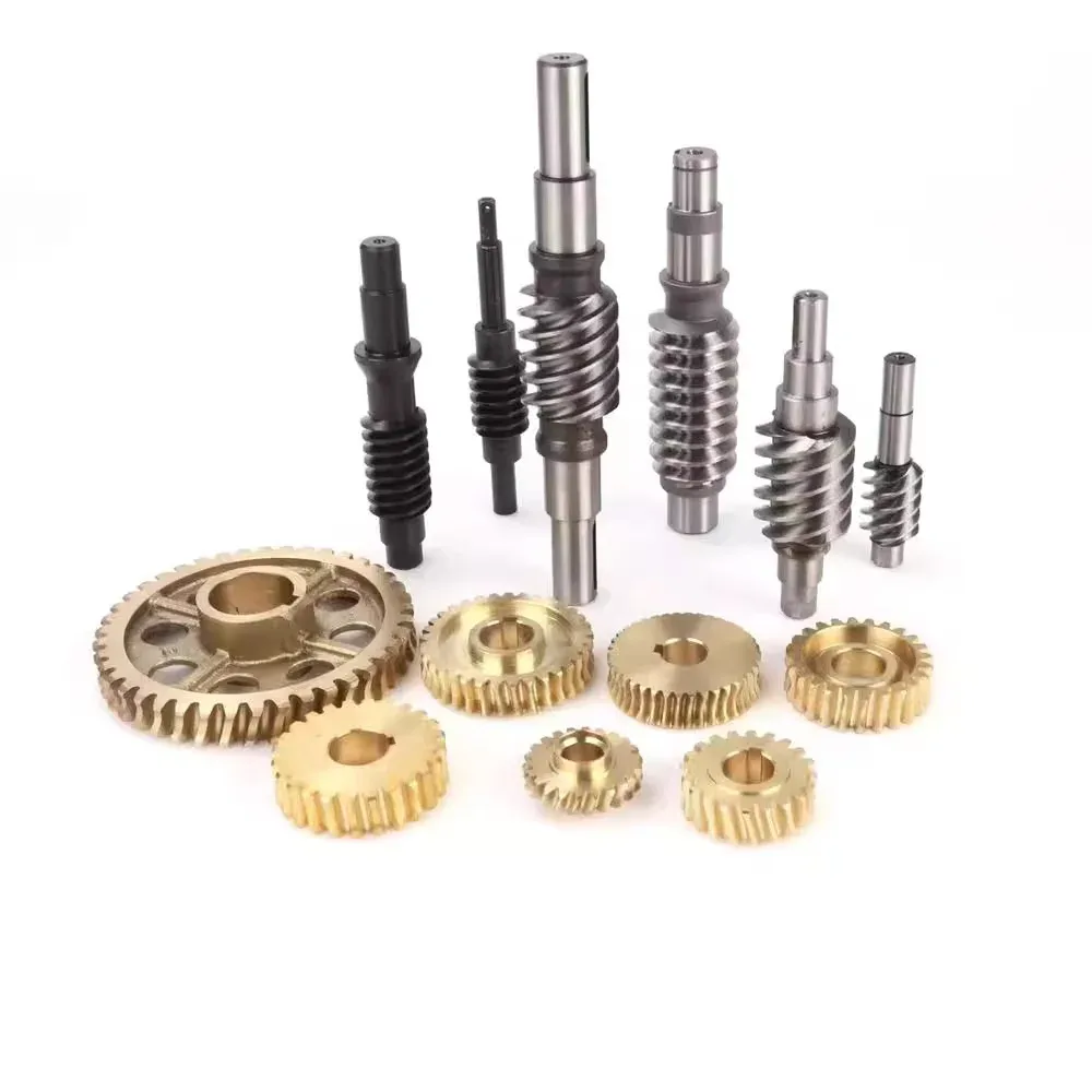 TEBAK Transmission Ratio 15/20/25 Teeth /30 Teeth /40 Teeth Turboworm Gear 1 Modulus Copper Worm Gear