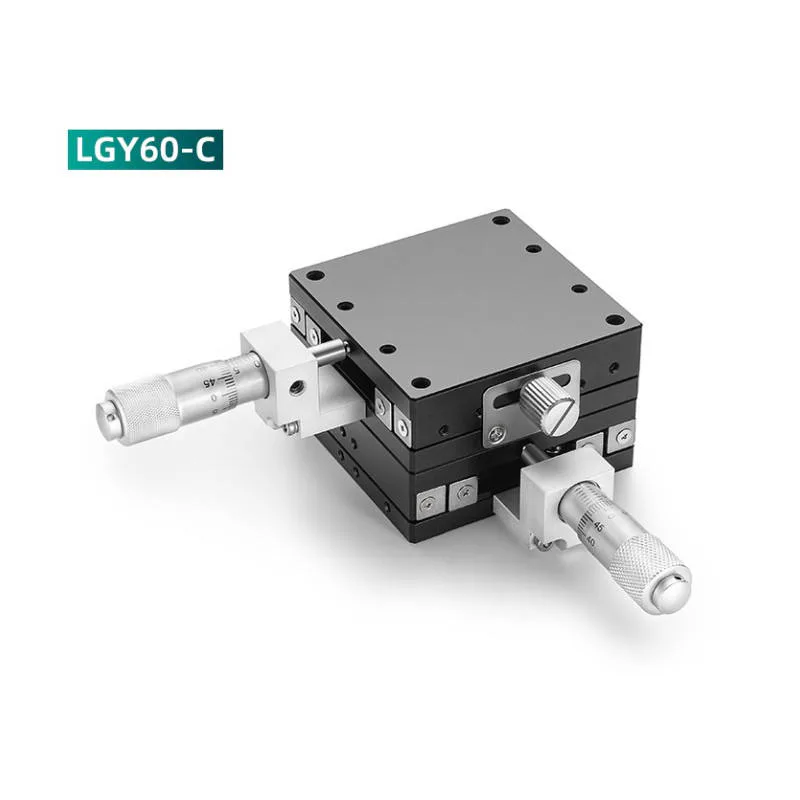 TEBAK Precision Manual Fine-Tuning Mobile Platform LGY60/40-L Steel Ball Optic Displacement Table Sliding Feature Hardware Product view 4