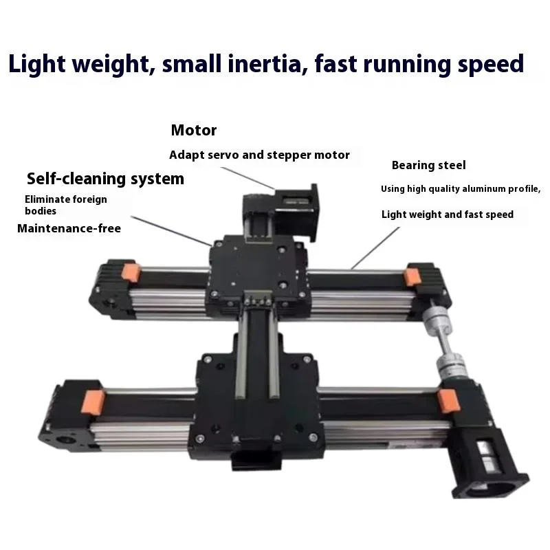 TEBAK XYZ High-Precision Three-Axis Gantry Linear Module Custom Length Slide Table Electric Cross-Synchronous Slider Bearing Core view 2