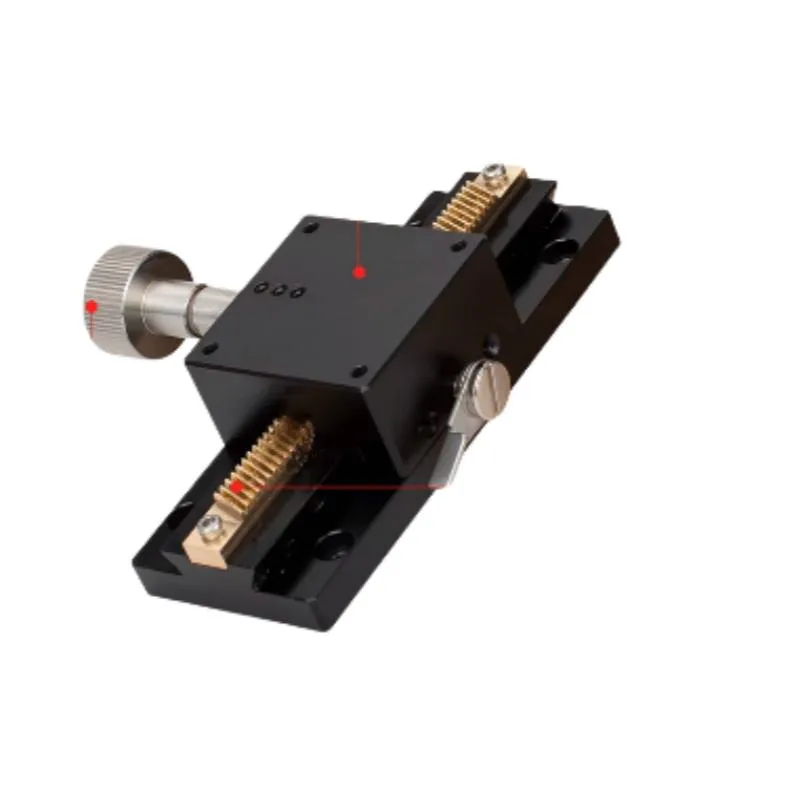 TEBAK X/Z Axis Slide Dovetail Table Manual Displacement Rack and Pinion Type Optical CCD Holder LWX4060-L100~500 Long view 4