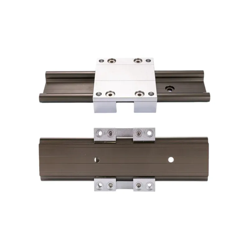 TEBAK Maintenance-free Linear Double-Track Slider WS-10-40/80/120 Double-Axis Table Module WJ200UM Aluminum-Plastic Slide Rail