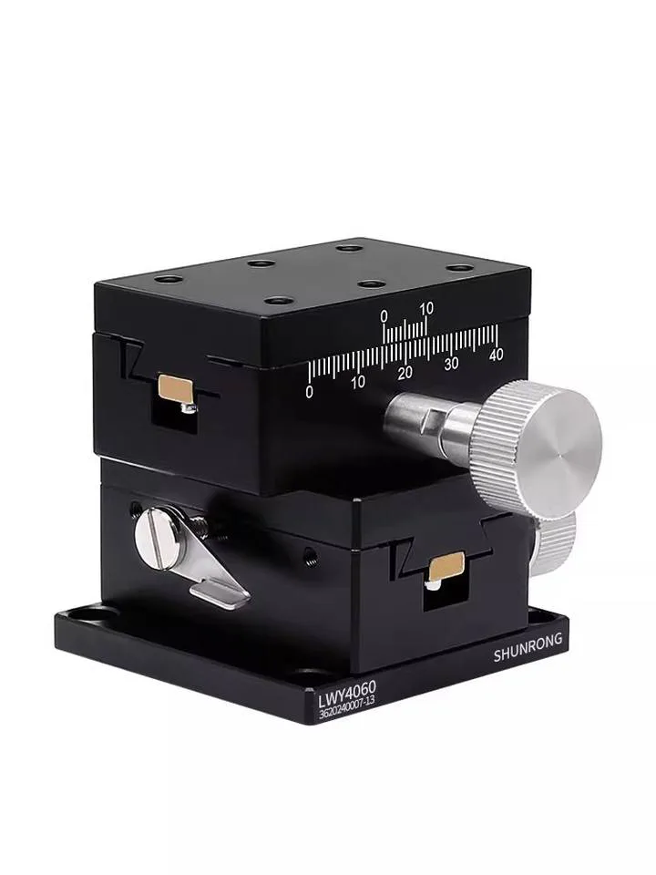 TEBAK XY Axis Two-dimensional Manual Platform Cross LWY406090 Rack and Pinion Dovetail Displacement Frame Fast Moving and Smooth view 5