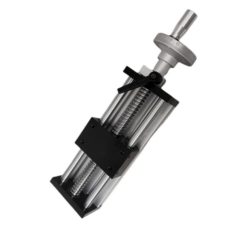TEBAK Hot Selling 80 Wide Dual Axis Ball Screw Linear Guide Cross Module Slide Table Hand Cranked Precision Mobile Worktable view 5