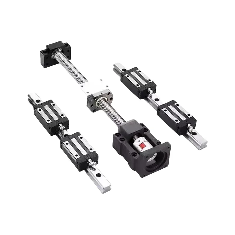 TEBAK Custom Length High Precision SFU4005 100mm CNC Linear Motion Ball Screw with C7 Bearing Lead and Nut Supports