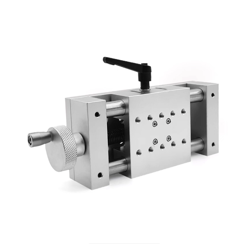 TEBAK 80mm Wide Heavy-Duty Aluminum Manual Precision Displacement X-Y Axis Worktable with Bearing Core Components view 2