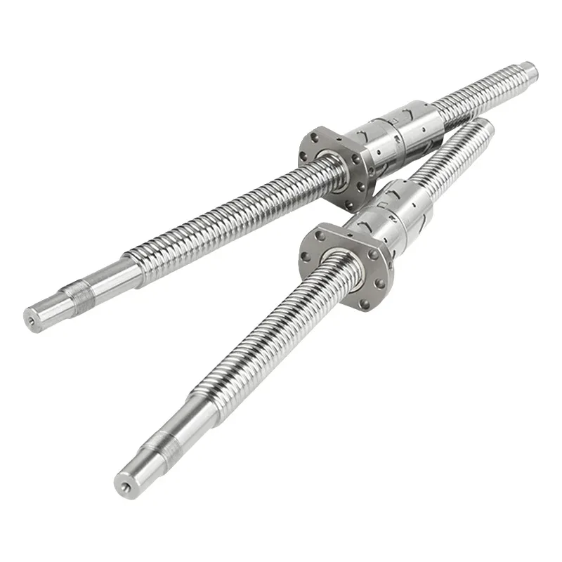 TEBAK C7 Precision CNC Ball Screw Rod Bearing Motor Models with Steel Ball and Double Nut Extended Nut Features view 2
