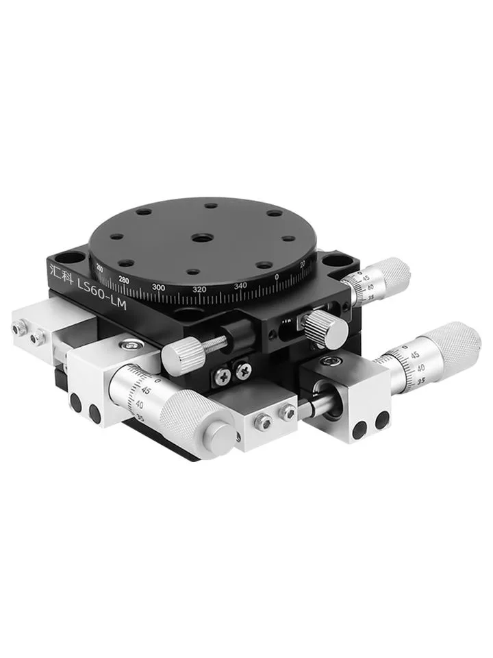 TEBAK XYR-axis Three-axis Displacement Stage Precision Mobile Fine-tuning Optical Slide Rotary Stage LSP40/LS60/90/125 view 5