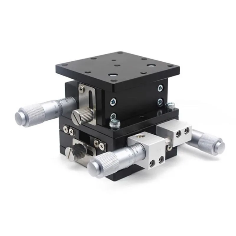 TEBAK XYZ-axis Displacement Stage Three-axis Motion Fine-tuning Manual Moving Table Slide Table LD40/60/90/80/125-LM view 4