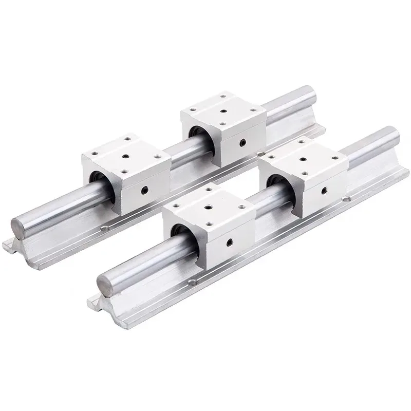 TEBAK CNC Aluminum Round Linear Guide Rail SBR12 16 20 22 25 28 30 and Linear Slide Block SBR12UU SBR12LUU