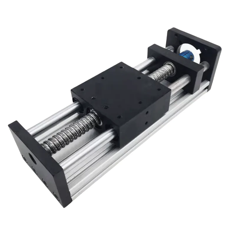 TEBAK GGP8080 Dual Axis Stepper Motor Slide Rail Module Electric Ball Screw Linear Guide Rail Cross Slide Table New Condition Steel view 3