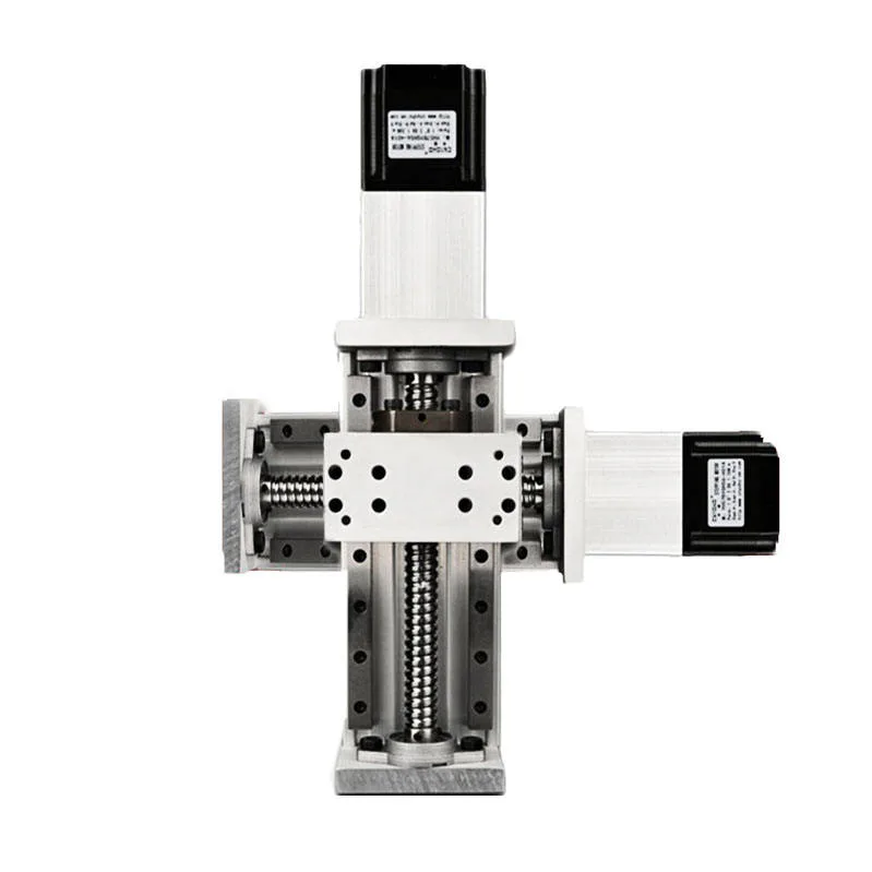 TEBAK Double Axis XY Automatic CNC Table Drill Cross Slide Micro Motor Bed Lifting Guide Reciprocating Heavy-duty Module view 4