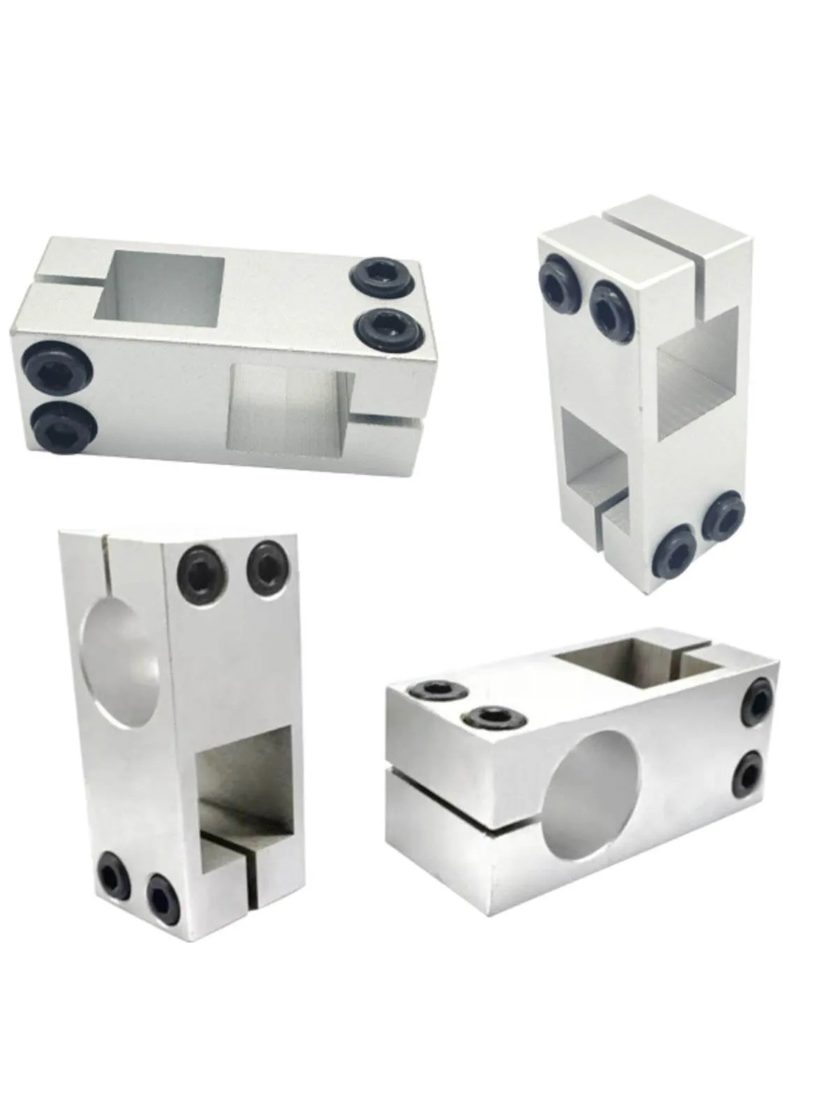 TEBAK RDD Link Support Optical Axis Linear Guide Aluminum Alloy Square Hole Fixing Clamp and Cross Fixing Clip Strut Model 388 view 4