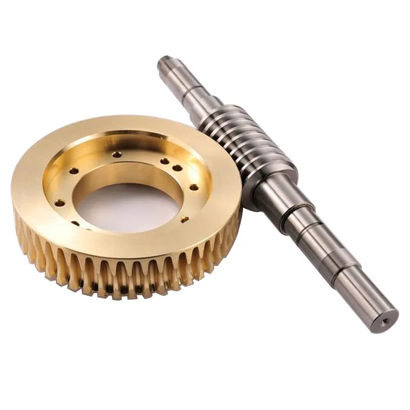 TEBAK Precision Parts Worm Gear Parts Customized High Precision CNC Machining Stainless Steel Worm Gear Set / Gear Wheel view 2