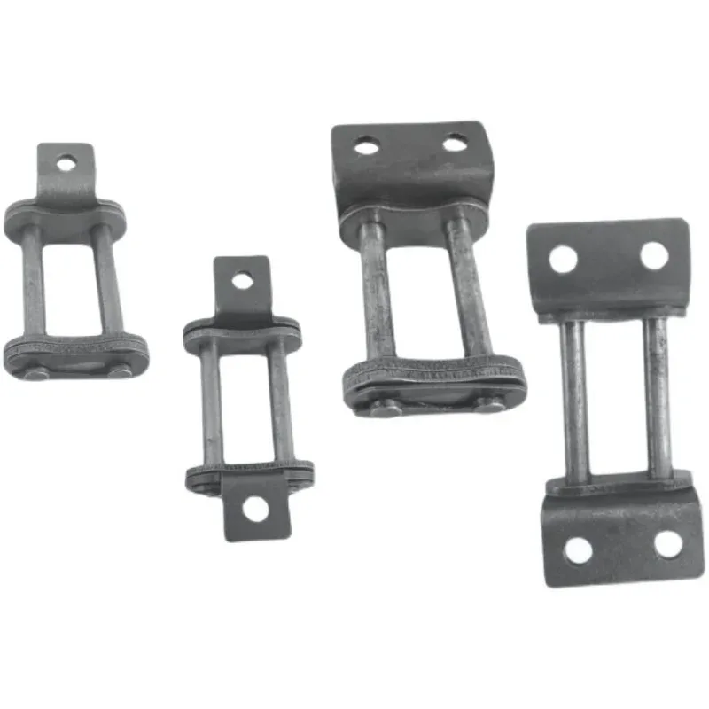 TEBAK Industrial Steel Double Pitch Bent Plate Conveyor Chain C2050 C2060 C2080 25mm Width Small Ball Single / Double Hole view 2