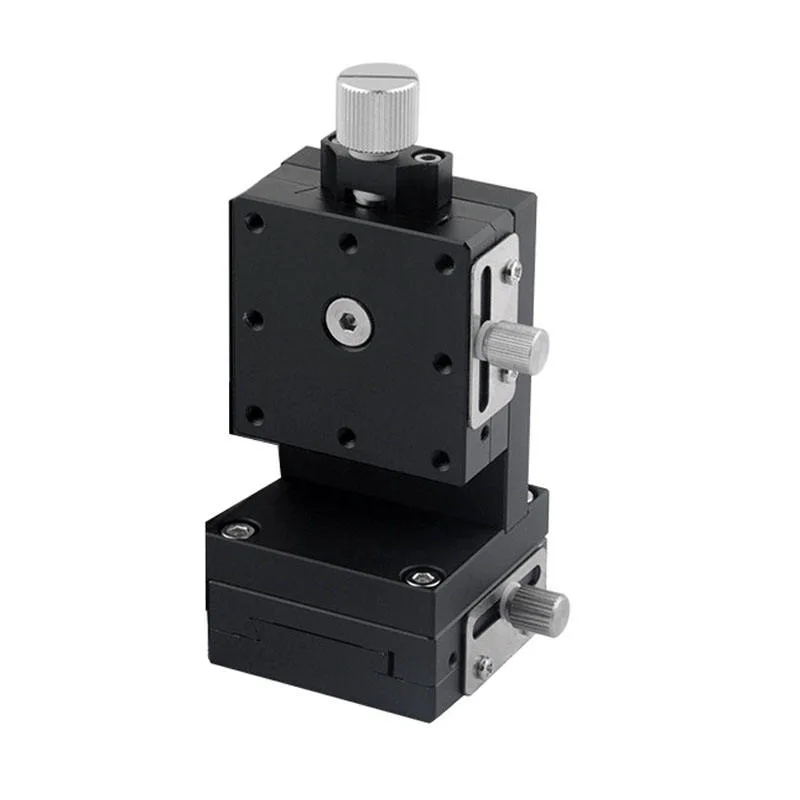 TEBAK XYZ Axis Model Alloy Optical Lifting Platform Dovetail Groove Manual Fine Adjustment Slide Table Screw view 3